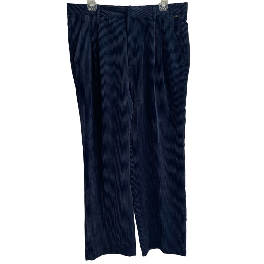Authentic Scotch & Soda Dark Blue Corduroy Pants Wide Leg Size XL